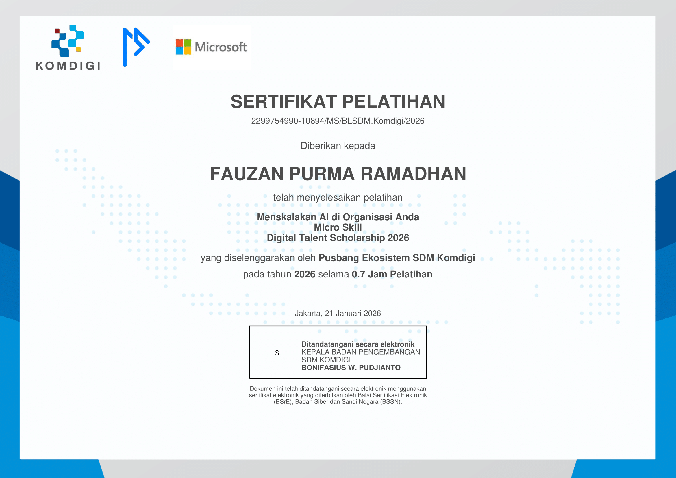 Menskalakan AI di Organisasi Anda (Micro Skill)