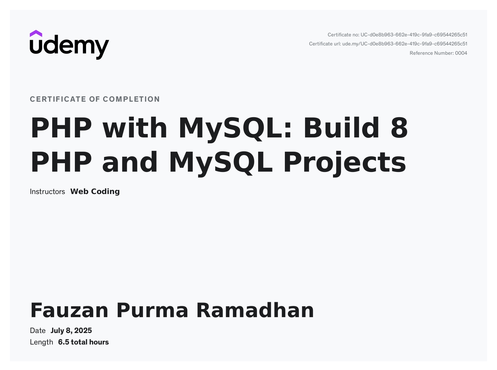 PHP with MySQL: Build 8 PHP and MySQL Projects